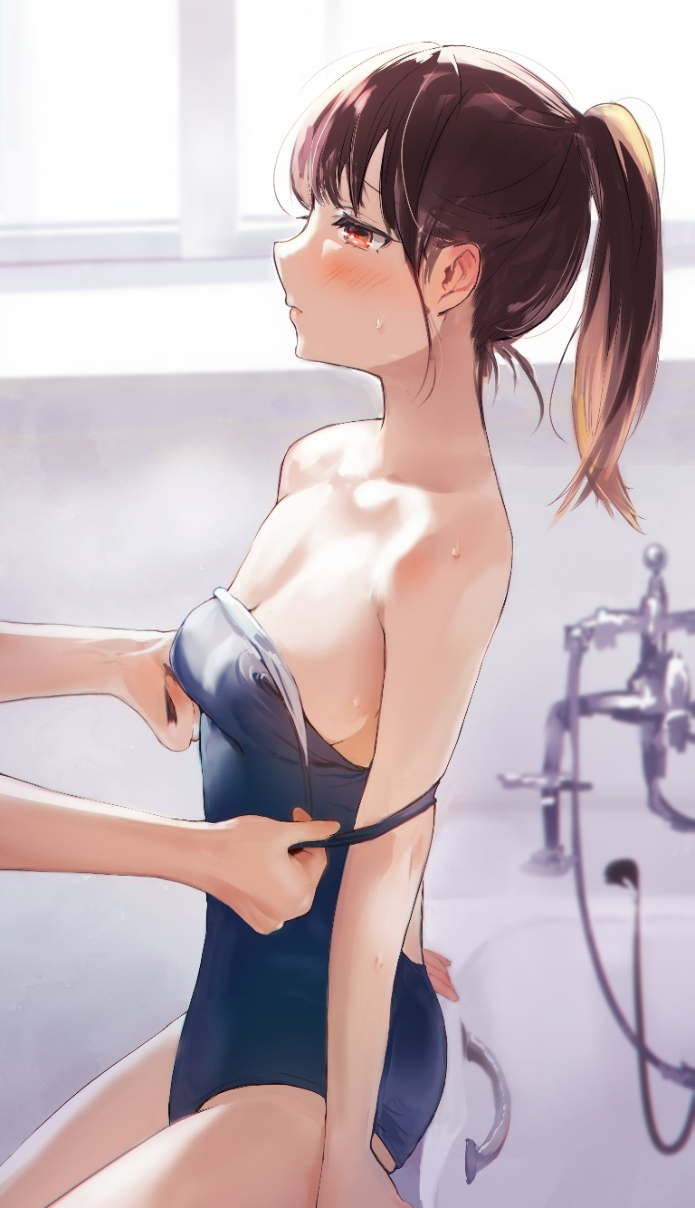 Result /files/15728_1girl_1other_arm_support_backless_swimsuit_bare_shoulders.png