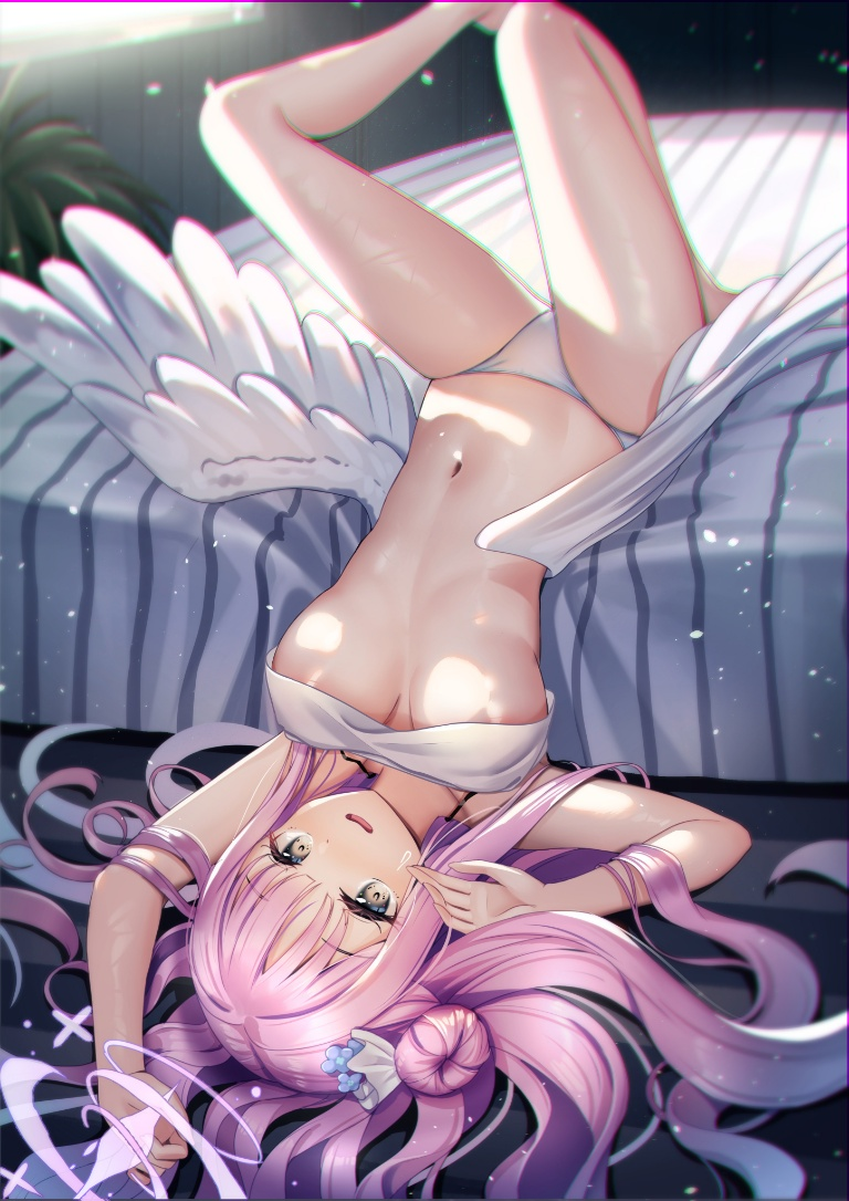 Result /files/02302_1girl_angel_wings_areola_slip_bangs_bed.png