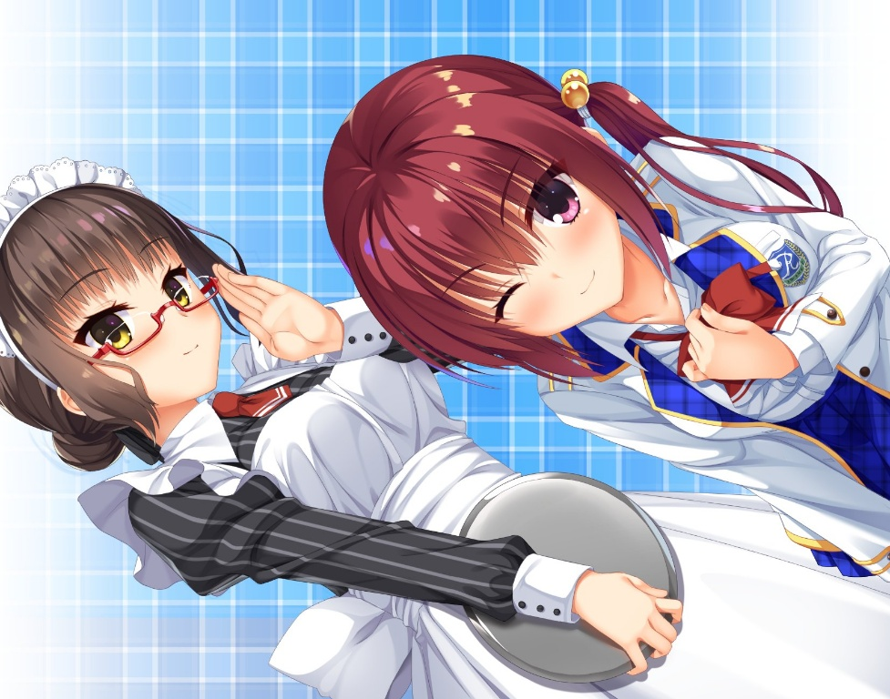 Result /files/18323_2girls_8kumagawa_(log)_adjusting_eyewear_apron_arm_between_breasts.png