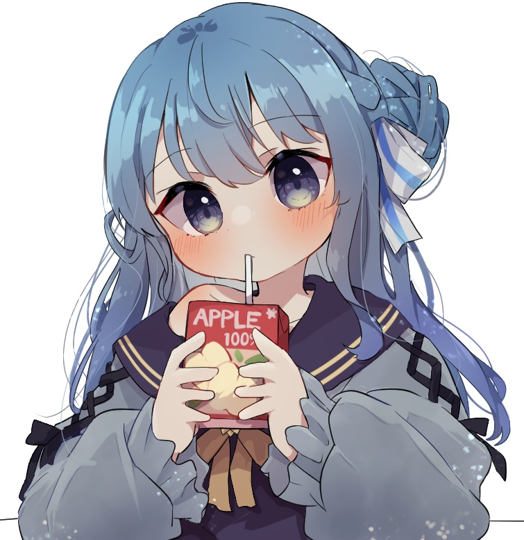 Result /files/19335_1girl_apple_juice_bangs_blue_eyes_blue_hair.png