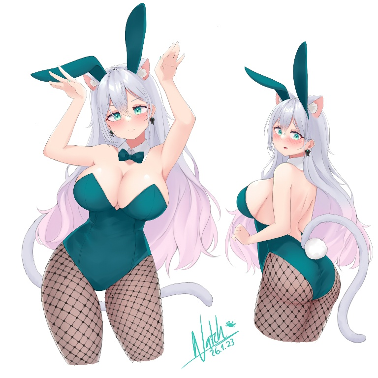 Result /files/00386_1girl_animal_ear_fluff_animal_ears_aqua_leotard_arms_up.png