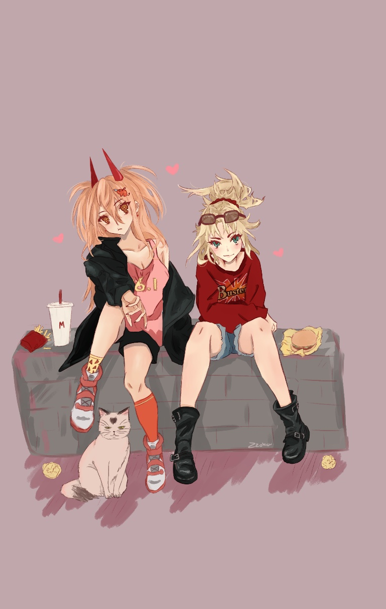 /files/16525_2girls_blonde_hair_braid_burger_cat.png