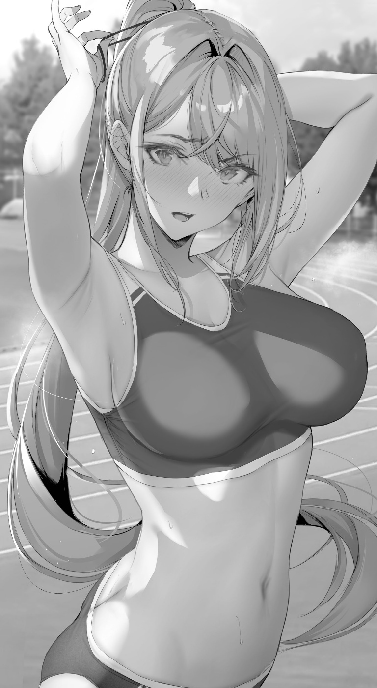 Result /files/12153_1girl_armpits_arms_up_bangs_blush.png