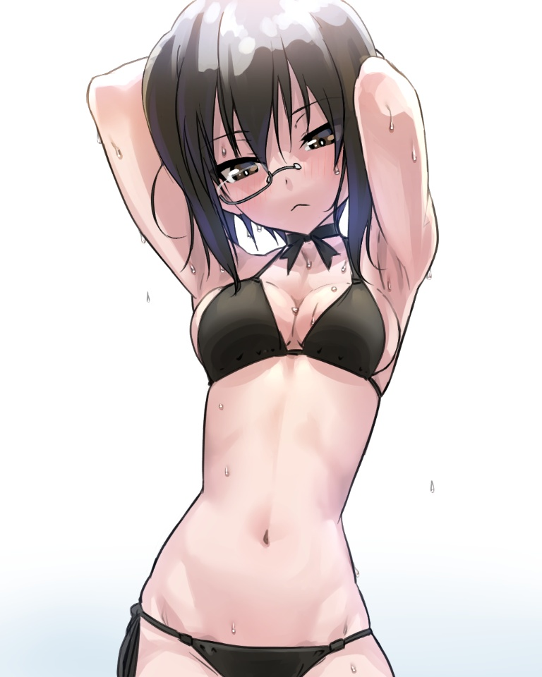 Result /files/03627_1girl_arms_behind_head_bikini_black_bikini_black_choker.png