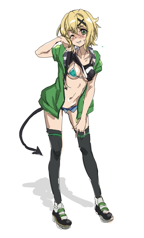 Result /files/17798_1girl_akatsuki_kirika_bikini_black_thighhighs_blonde_hair.png