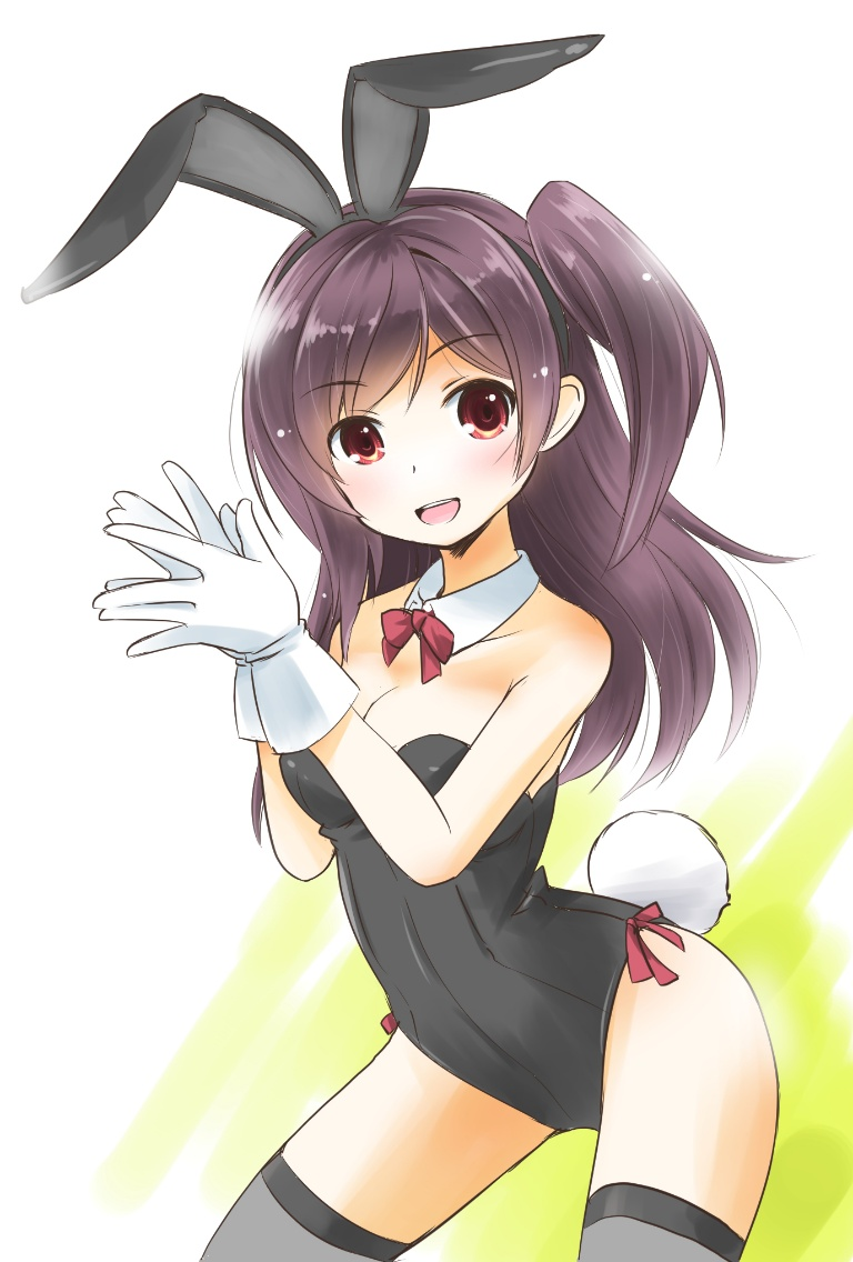 Result /files/04613_ahoge_animal_ears_black_leotard_bow_bowtie.png