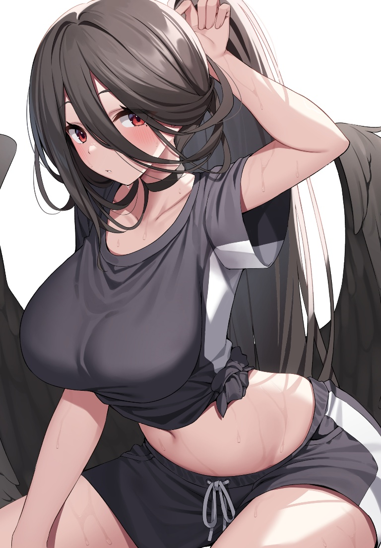 Result /files/00216_1girl_arm_up_black_choker_black_hair_black_shirt.png