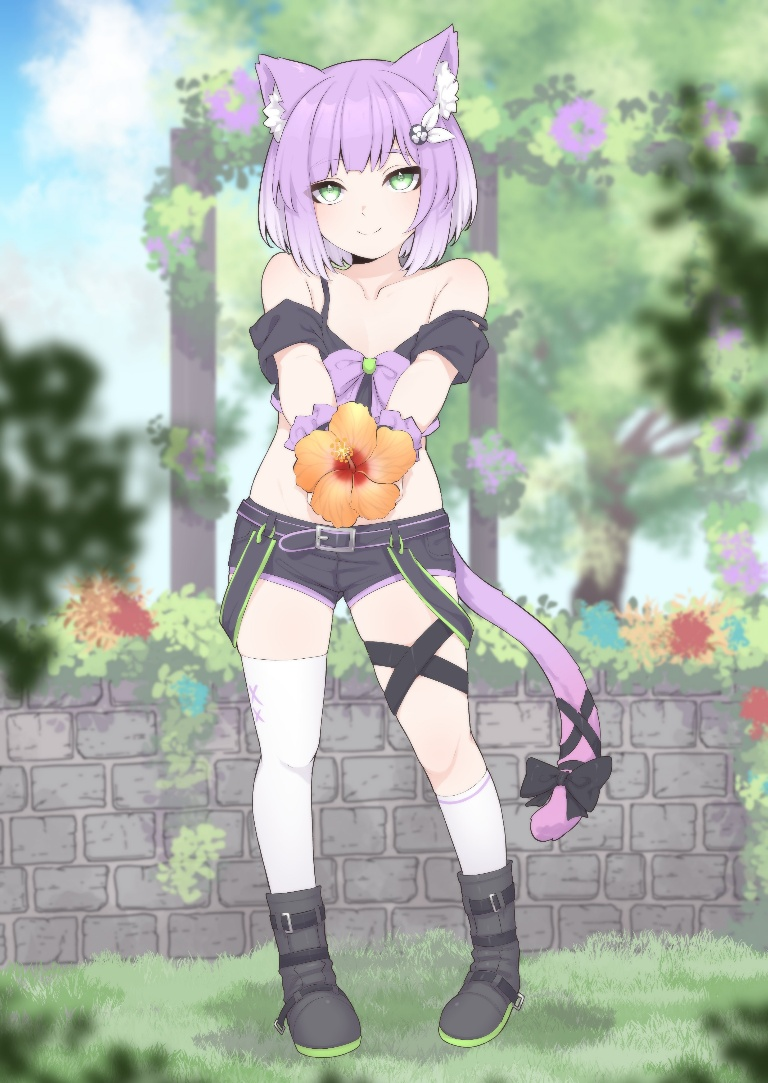 /files/10891_1girl_animal_ears_asymmetrical_legwear_bare_shoulders_belt.png