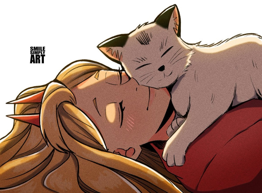 Result /files/11195_1girl_1other_blonde_hair_cat_cat_on_person.png