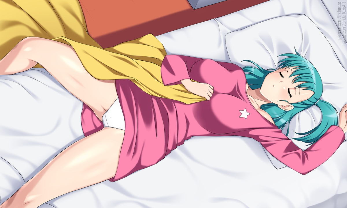 Result /files/03028_1girl_aqua_hair_bed_blanket_breasts.png