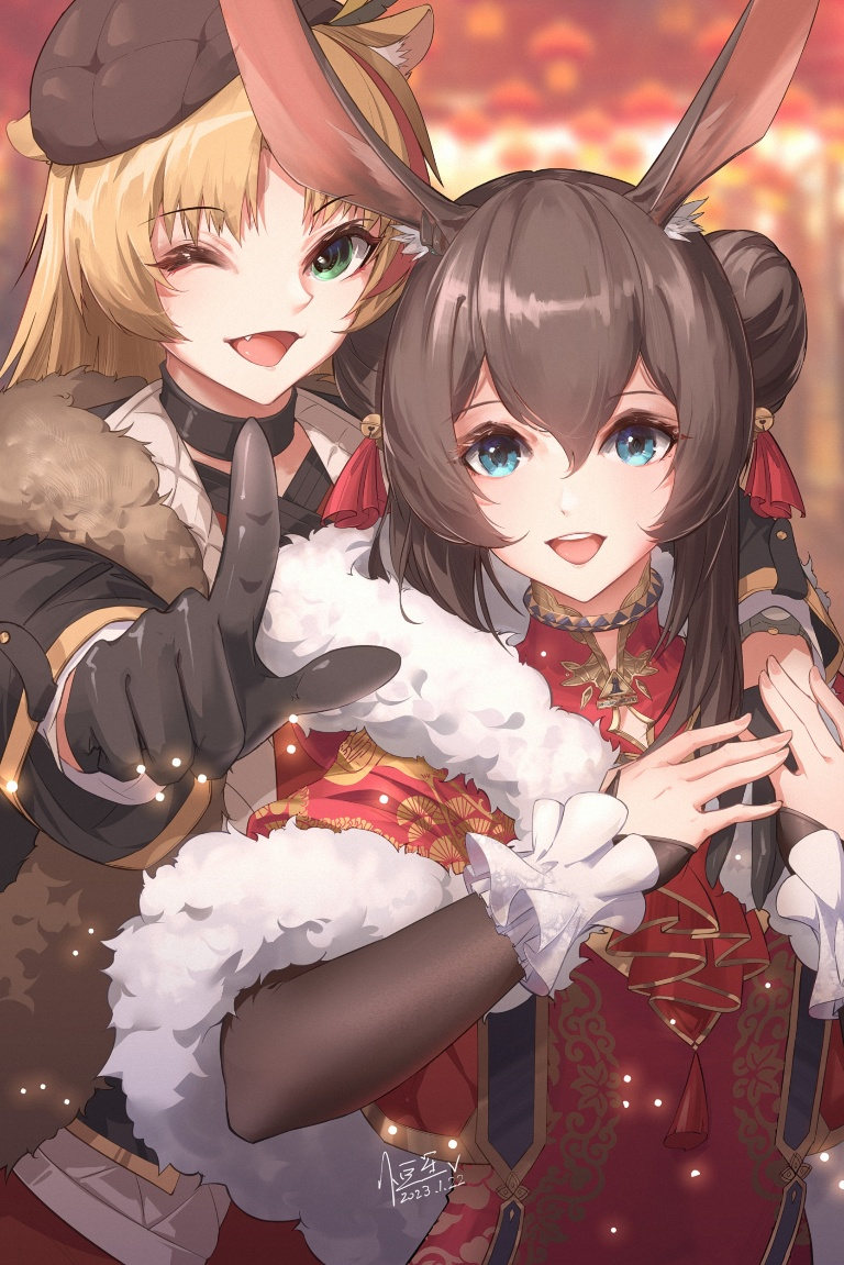 Result /files/12775_2girls__d_amiya_(arknights)_animal_ear_fluff_animal_ears.png