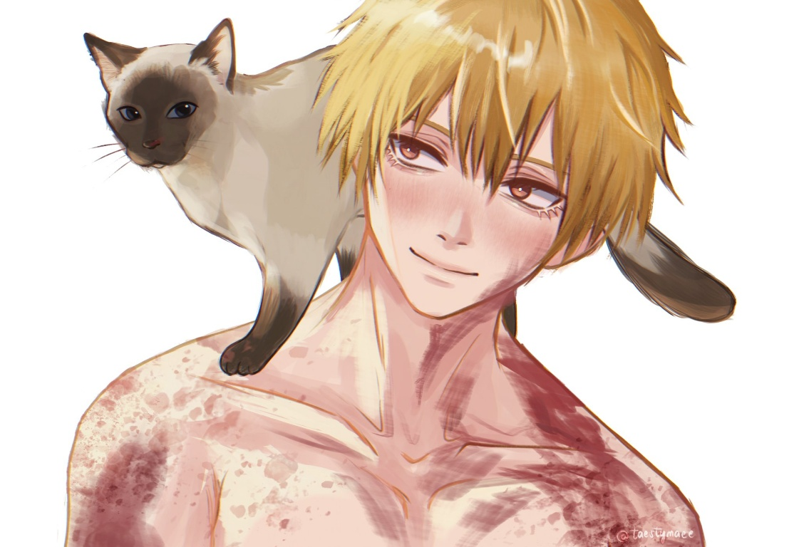 Result /files/11514_1boy_animal_on_shoulder_blonde_hair_blood_blood_on_chest.png