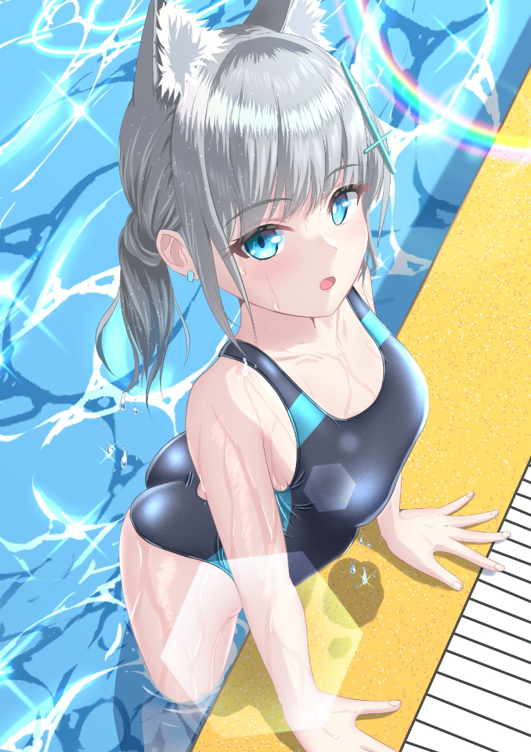 Result /files/20237_1girl_animal_ear_fluff_animal_ears_bangs_black_one-piece_swimsuit.png