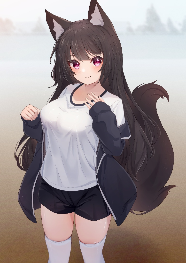 Result /files/10785_1girl_animal_ears_bangs_black_hair_black_jacket.png