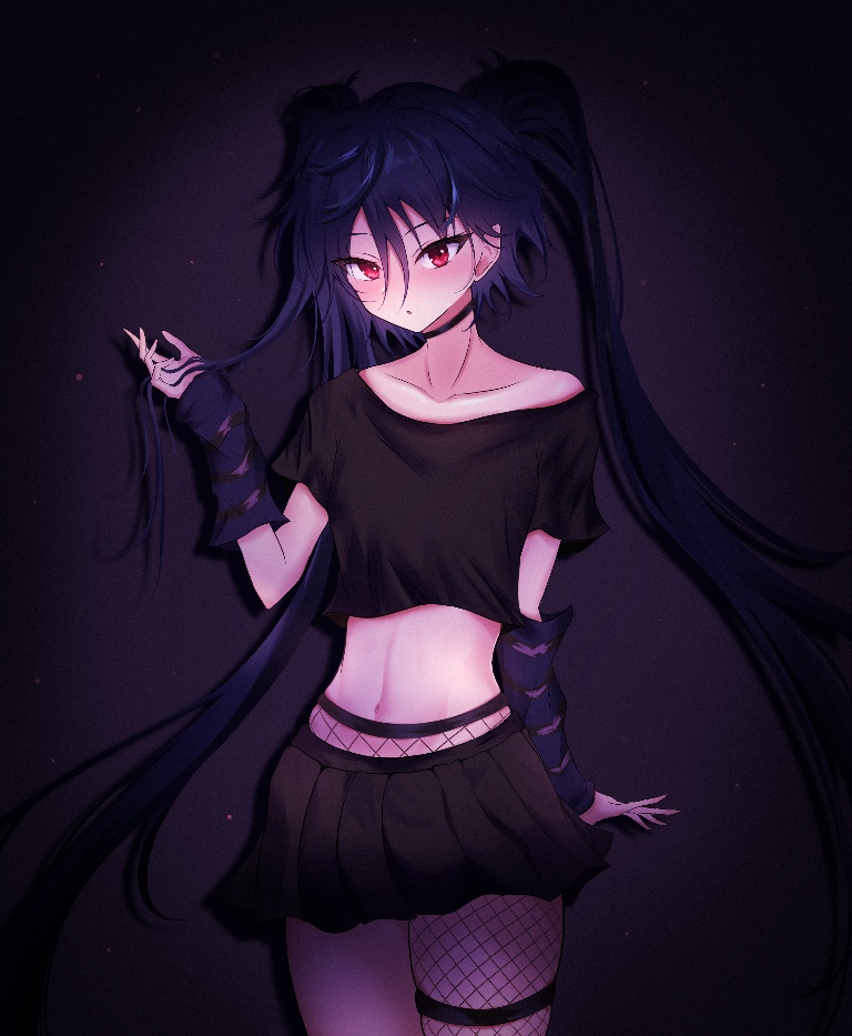 Result /files/01881_1girl_bangs_black_background_black_shirt_black_skirt.png