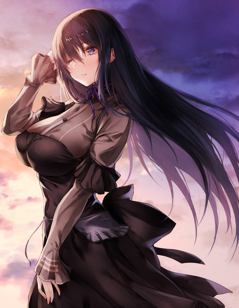 Result /files/01807_1girl_alice_gear_aegis_bangs_black_bow_black_dress.png