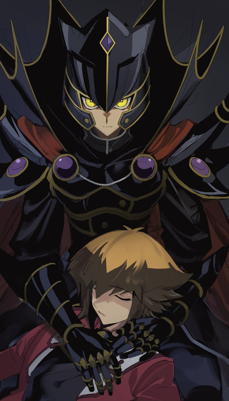 Result /files/13973_2boys_armor_brown_hair_cape_closed_eyes.png