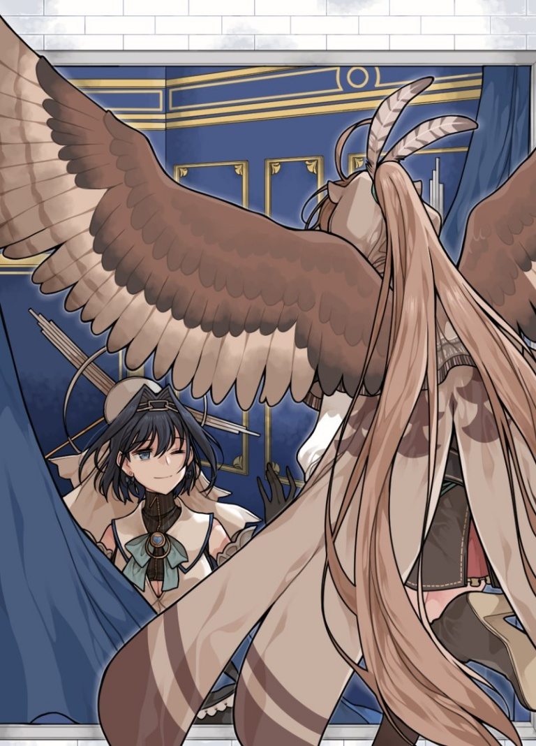 Result /files/03562_2girls_ahoge_ankle_boots_bird_girl_bird_wings.png