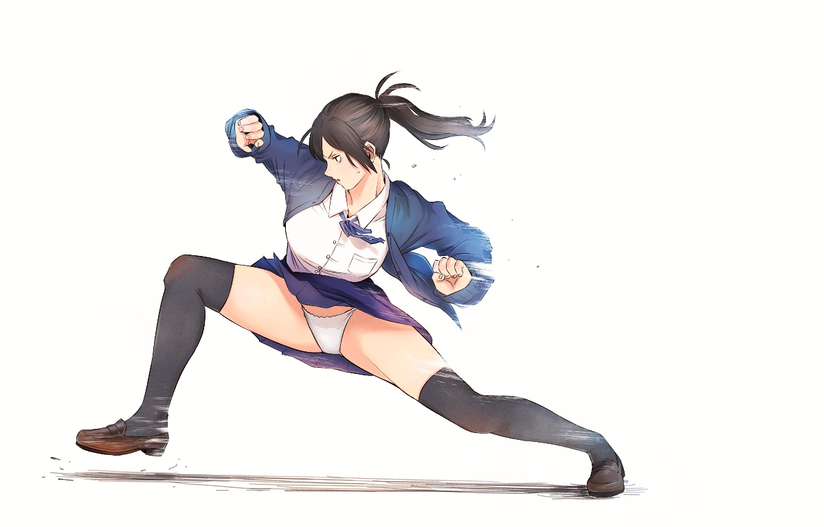 Result /files/20439_1girl_black_hair_black_thighhighs_breasts_cardigan.png