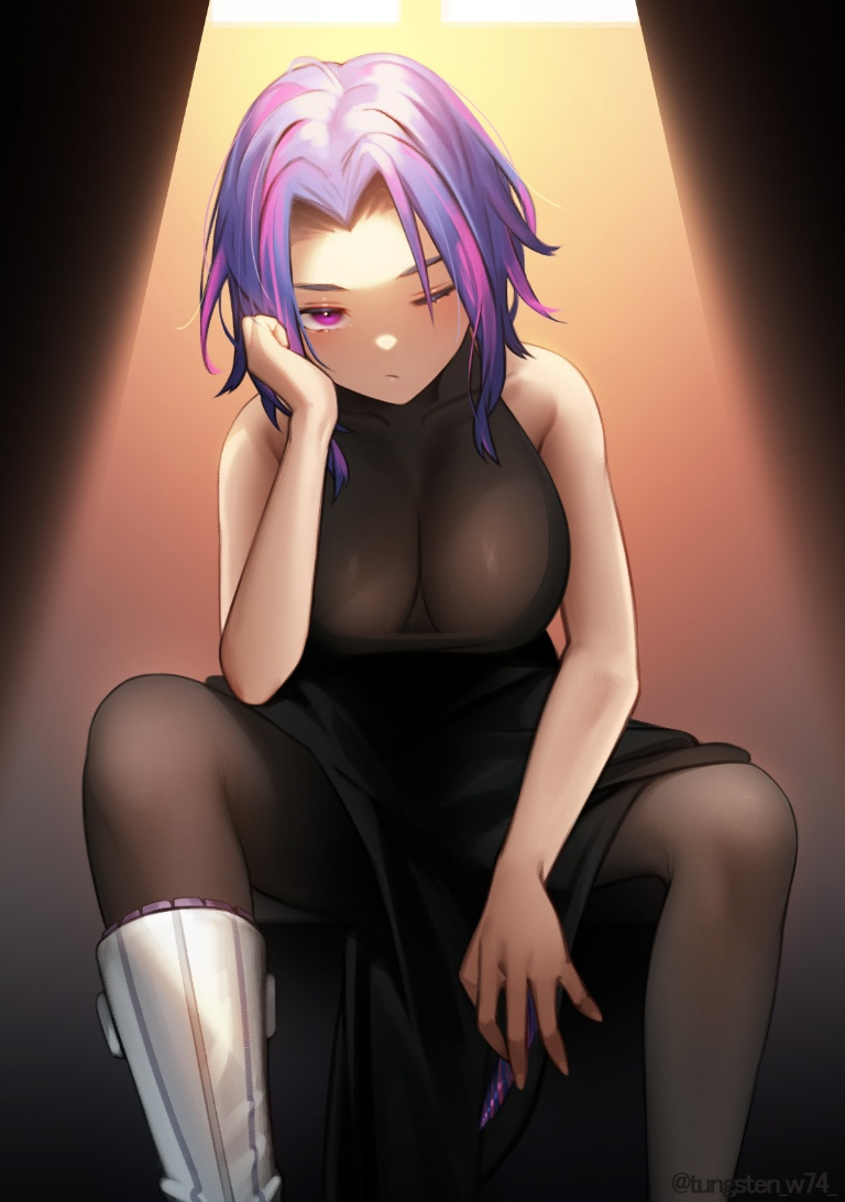 Result /files/03175_1girl_bare_arms_black_dress_boku_no_hero_academia_boots.png