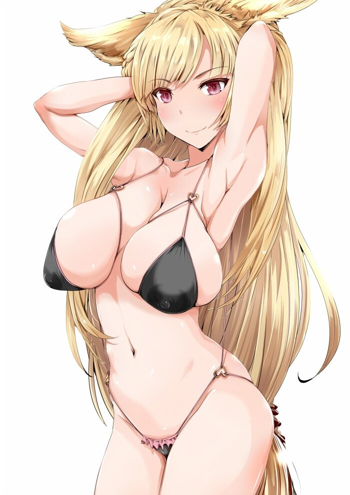 Result /files/15422_1girl_animal_ears_arms_up_bikini_black_bikini.png