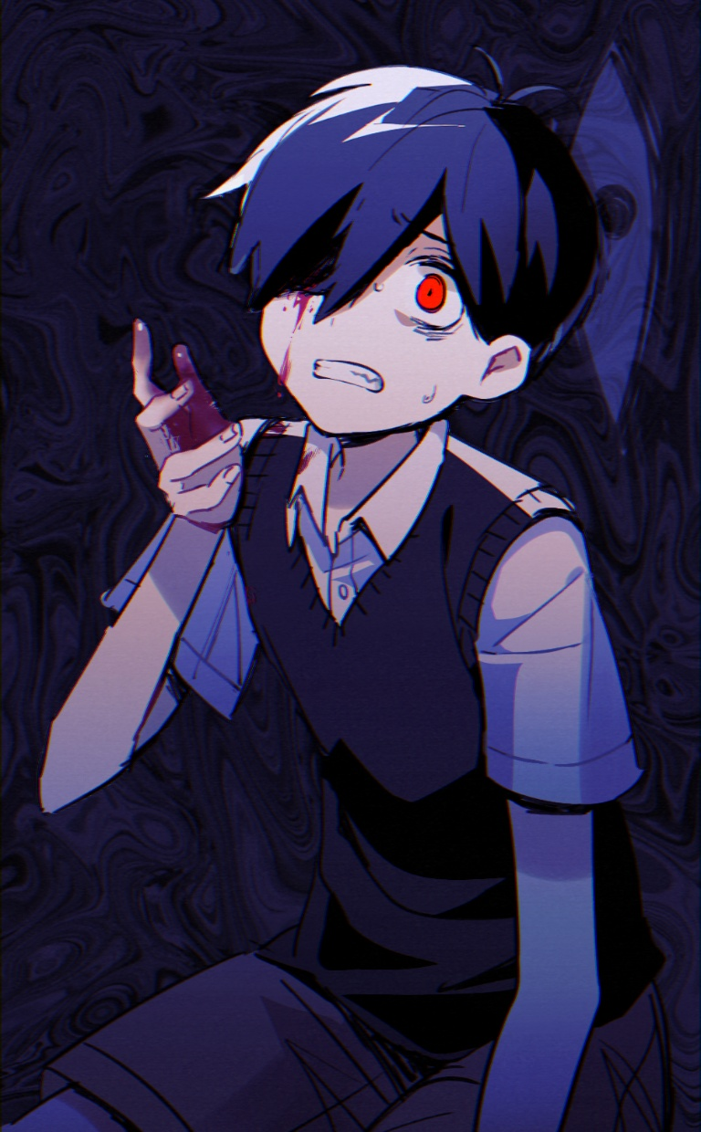 Result /files/03225_1boy_ahoge_black_vest_blood_blood_on_clothes.png