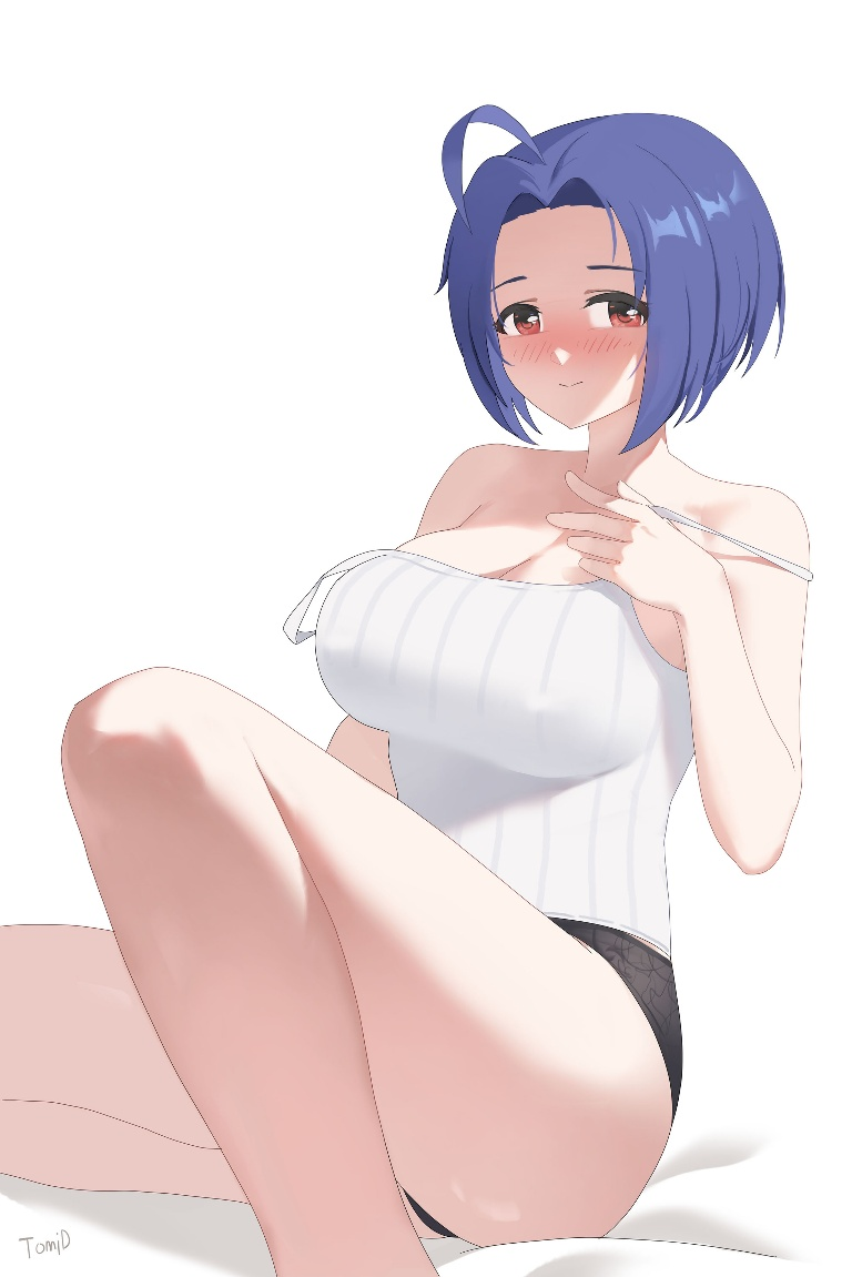 Result /files/19999_1girl_ahoge_bare_shoulders_black_panties_blue_hair.png