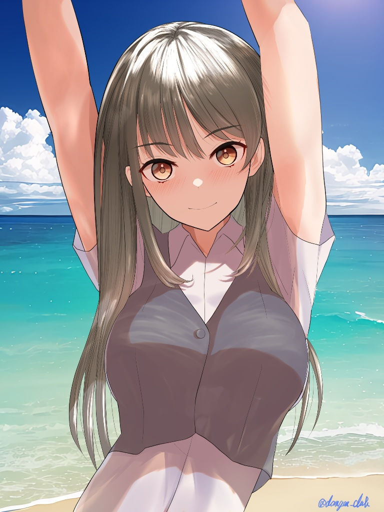 Result /files/17715_1girl_arms_up_beach_black_hair_black_vest.png