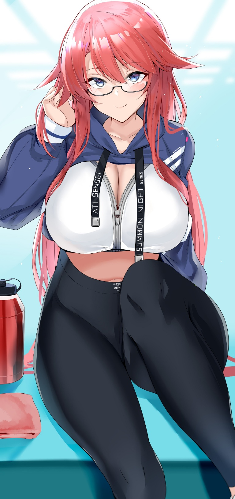 Result /files/02469_1girl_bangs_black_pants_blue_eyes_blush.png