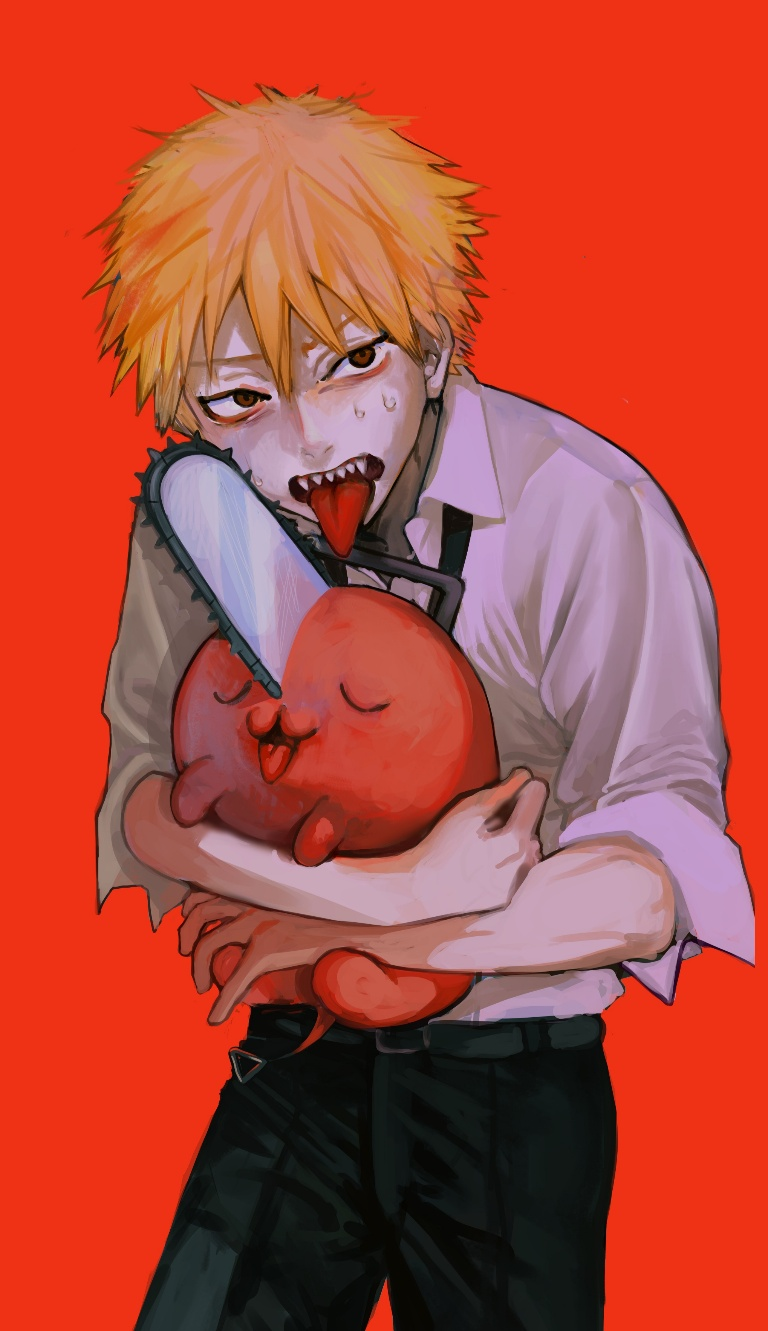 Result /files/18133_1boy_black_necktie_black_pants_blonde_hair_chainsaw.png