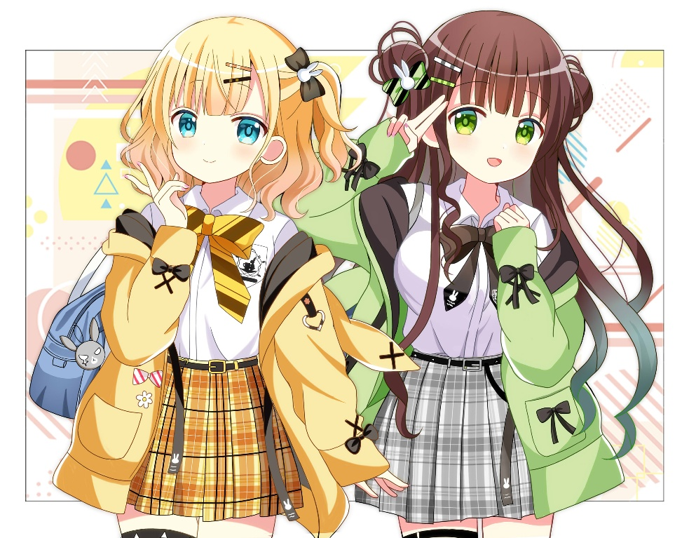 Result /files/00482_2girls__d_animal_ears_animal_hood_bag.png