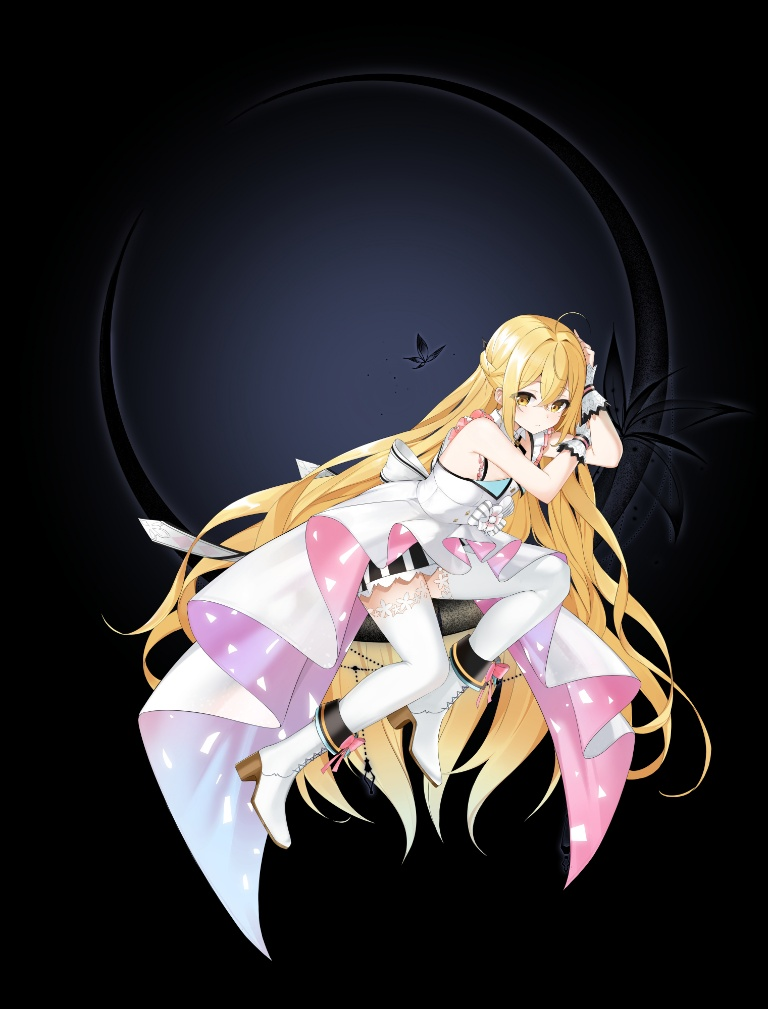 Result /files/01595_1girl_ahoge_back_bow_black_background_black_butterfly.png