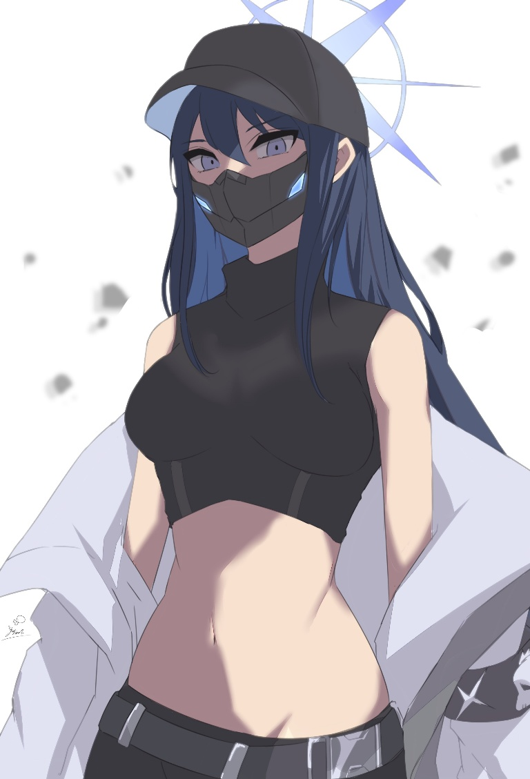 Result /files/03973_1girl_bare_shoulders_belt_black_belt_black_headwear.png