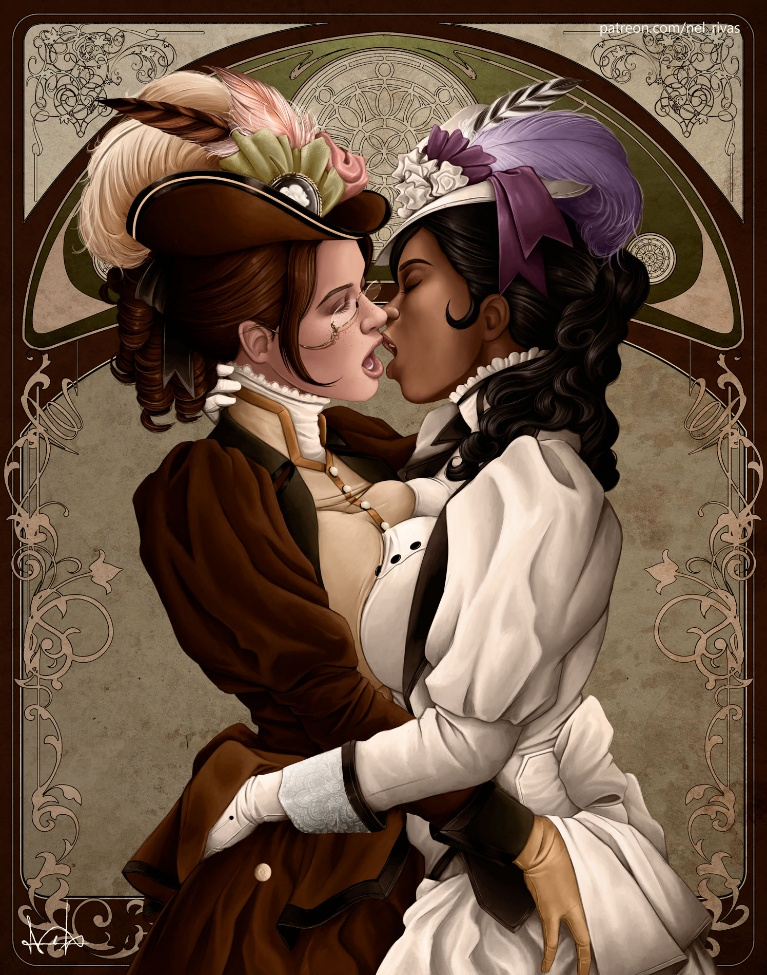 Result /files/17748_2girls_arm_around_neck_art_nouveau_ass_grab_black_hair.png