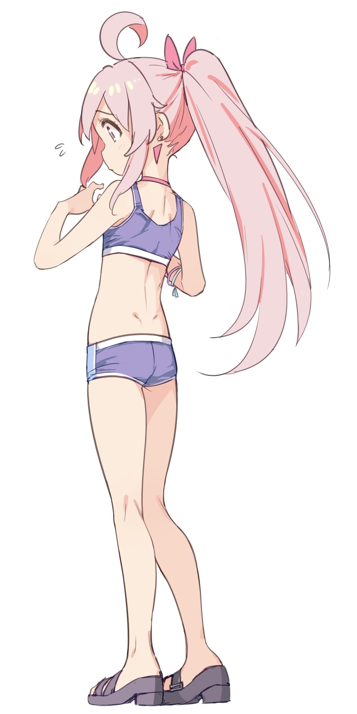 Result /files/17686_1girl_ahoge_ass_back_bare_arms.png