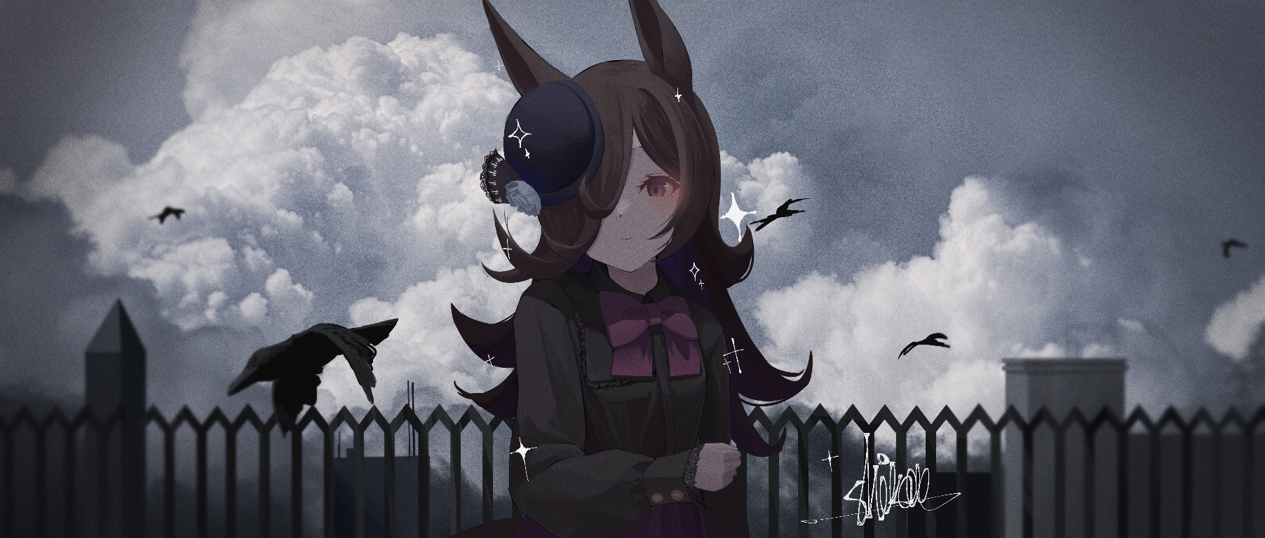 Result /files/15553_1girl_animal_ears_black_shirt_blue_flower_blue_headwear.png