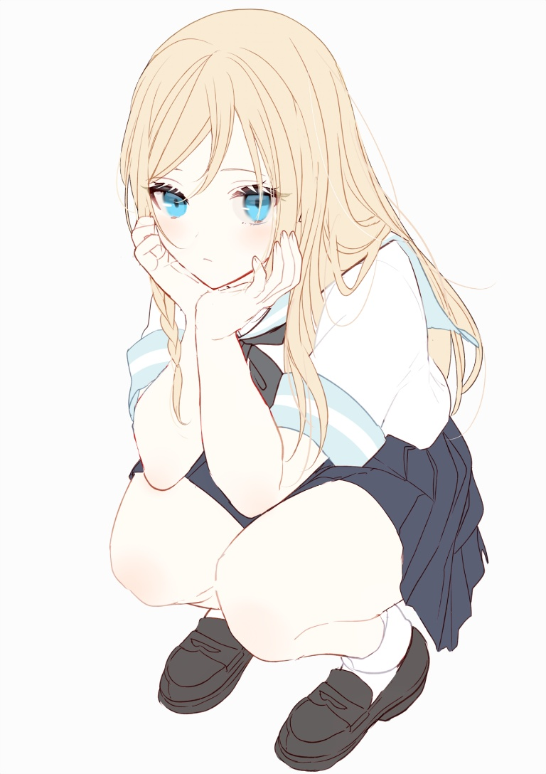 Result /files/14937_1girl_black_footwear_blonde_hair_blue_eyes_blue_sailor_collar.png