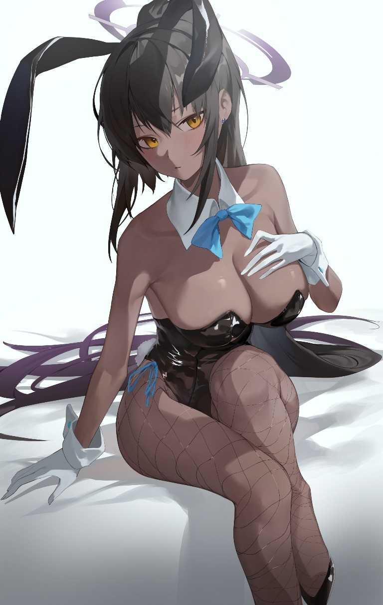 Result /files/20743_1girl_animal_ears_bangs_bare_shoulders_black_hair.png