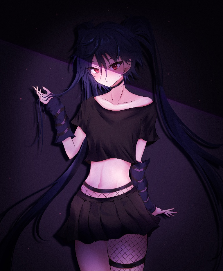 Result /files/02753_1girl_bangs_black_background_black_shirt_black_skirt.png