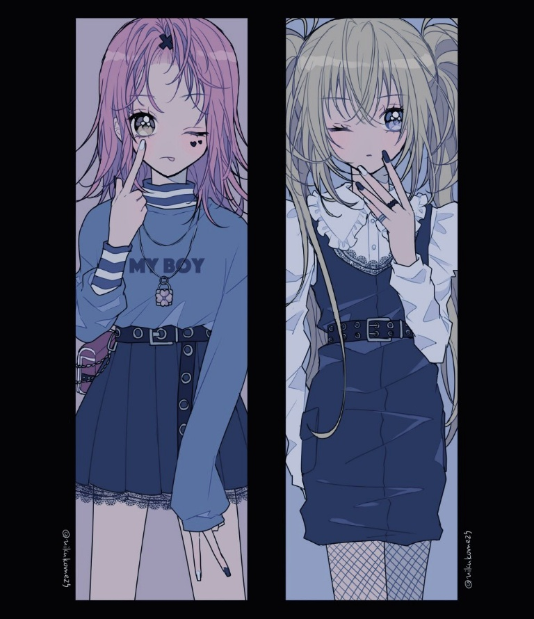 Result /files/12814_2girls__p_alternate_costume_belt_blonde_hair.png