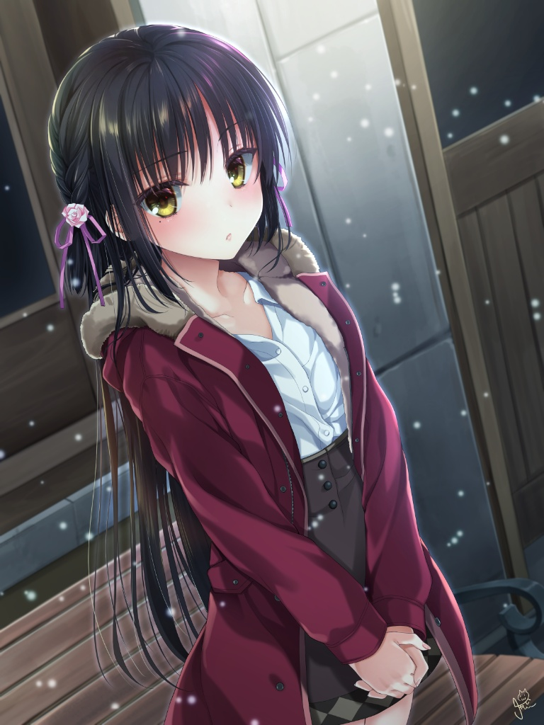 Result /files/17881_1girl_bangs_bench_black_hair_blush.png