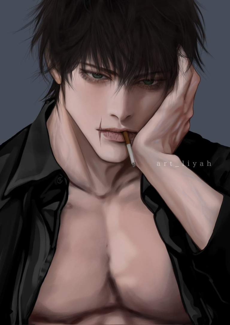 Result /files/03348_1boy_artliyah_bare_pectorals_black_hair_black_shirt.png