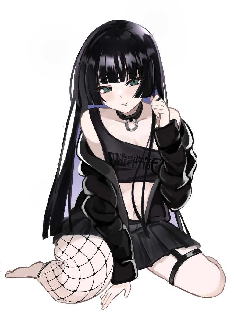 Result /files/00266_1girl_black_choker_black_hair_black_hood_black_skirt.png