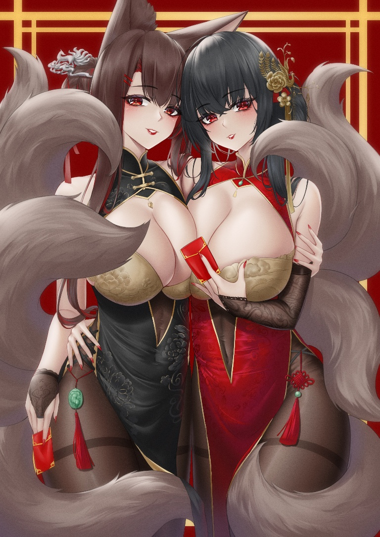 Result /files/18490_2girls_akagi_(azur_lane)_alternate_costume_animal_ears_azur_lane.png