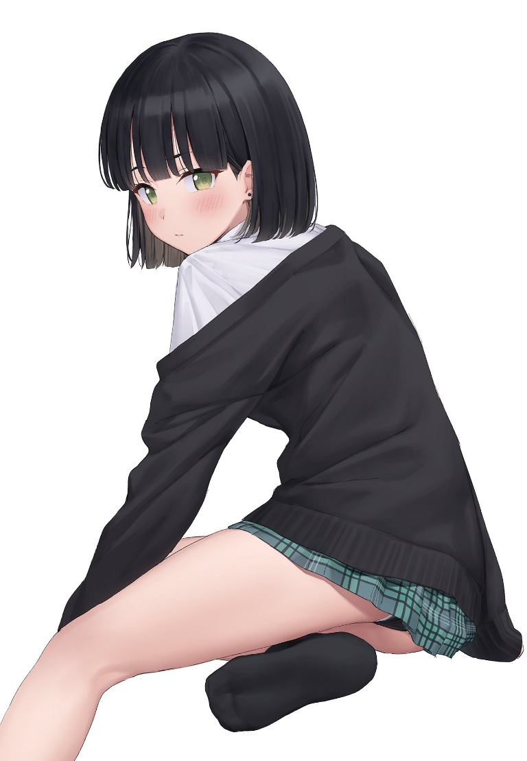 Result /files/02376_1girl_bangs_black_footwear_black_hair_blush.png