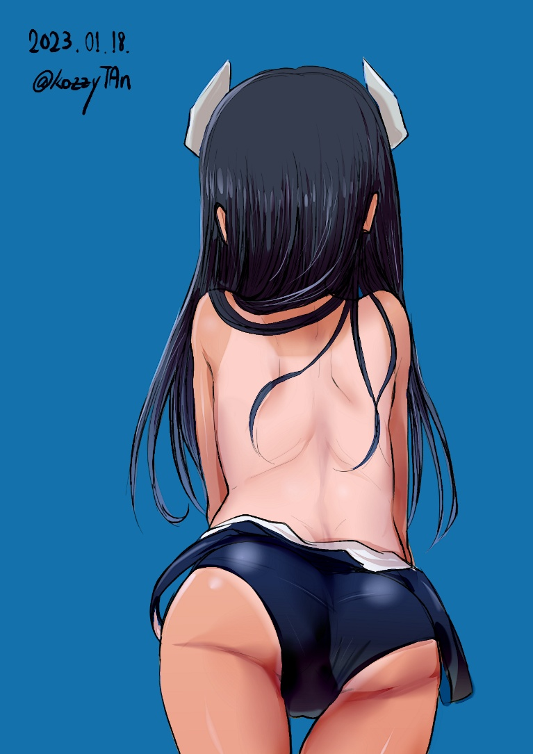 Result /files/19872_1girl_ass_black_hair_blue_background_blue_one-piece_swimsuit.png