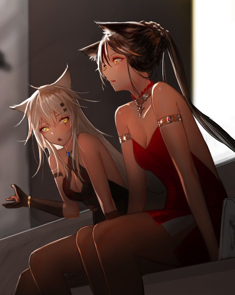 Result /files/00498_2girls_animal_ears_arknights_armlet_bare_legs.png