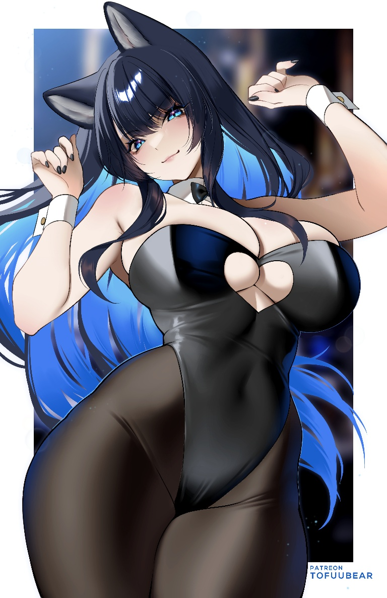 Result /files/12159_1girl_animal_ears_bangs_bare_shoulders_black_hair.png