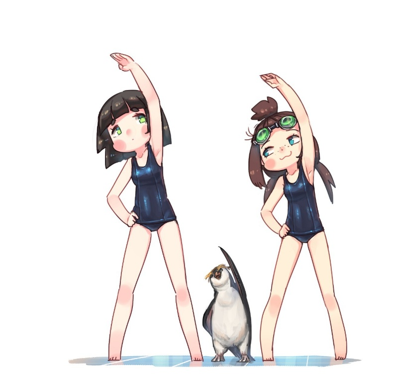 Result /files/00664_2girls__3_bare_legs_bird_black_hair.png