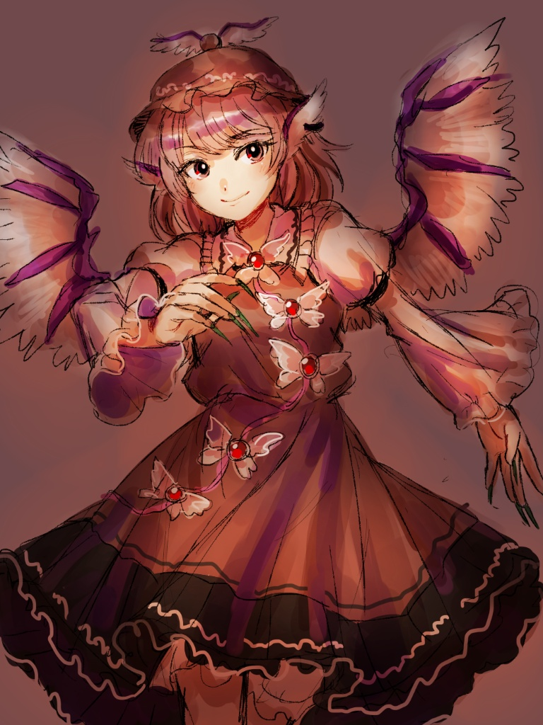 Result /files/20582_1girl_animal_ears_bird_ears_bird_wings_brown_background.png